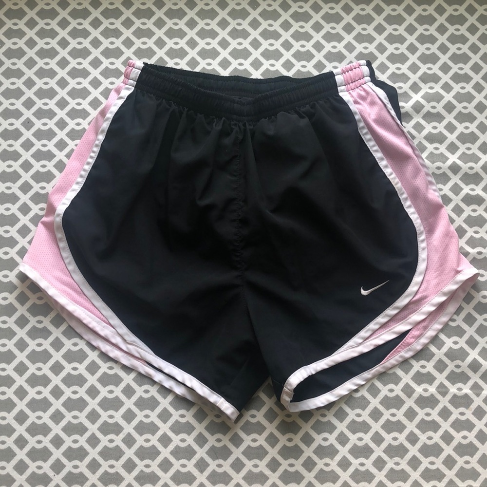 black & pink nike shorts. xs